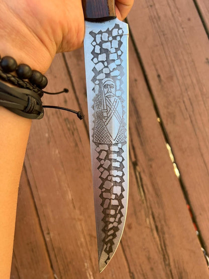 12'' Custom Handmade D2 Steel Forged Fillet Knife Sharp Fillet Knife & Fillet Knife with Sheath