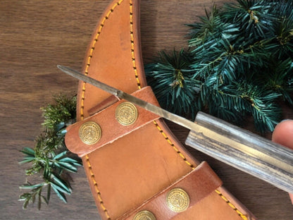 9.5” Best Karambit Damascus Karambit Knife Pakka Wood Handle Hunting Knife