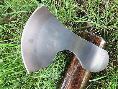 Hand Forged Viking Tomahawk with  Walnut Handle & Shoulder Harness