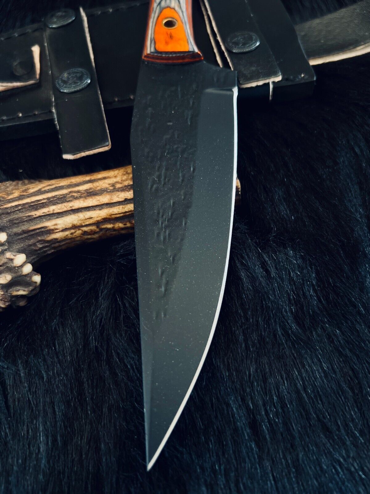 10 Inch Handmade D2 Steel Bowie Knife with Wood Handle
