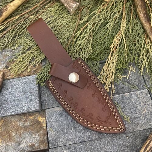 8" D2 Steel Bowie Knife Full Tang – Wood Handle EDC Blade