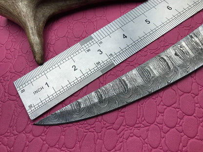 14" Handmade Damascus Steel Knife Fillet Knife Resin Handle W/Sheath