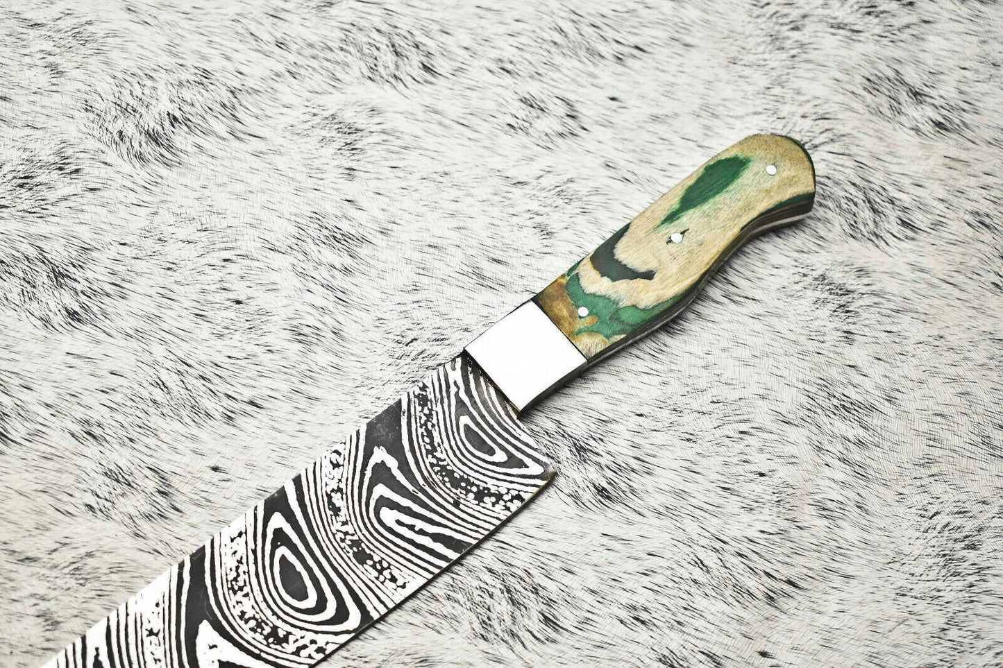 12.0" Handmade Damascus Blade Kitchen Full Tang Chef Knife – 384 Layers, High Carbon Steel