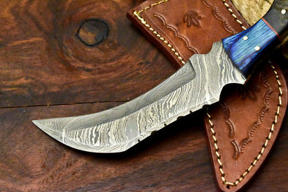 Handmade Damascus Karambit Full Tang Karambit Damascus Steel Knife With Ram’s Horn Handle
