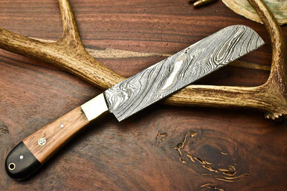 Custom Handmade Damascus Steel Kitchen Chef Knife – Full Tang Blade