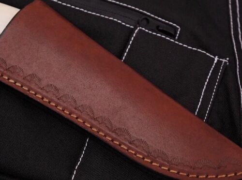 Damascus Steel Bull Cutter Knife Custom Handmade Hunting Bull Knife with Ram Horn Handle