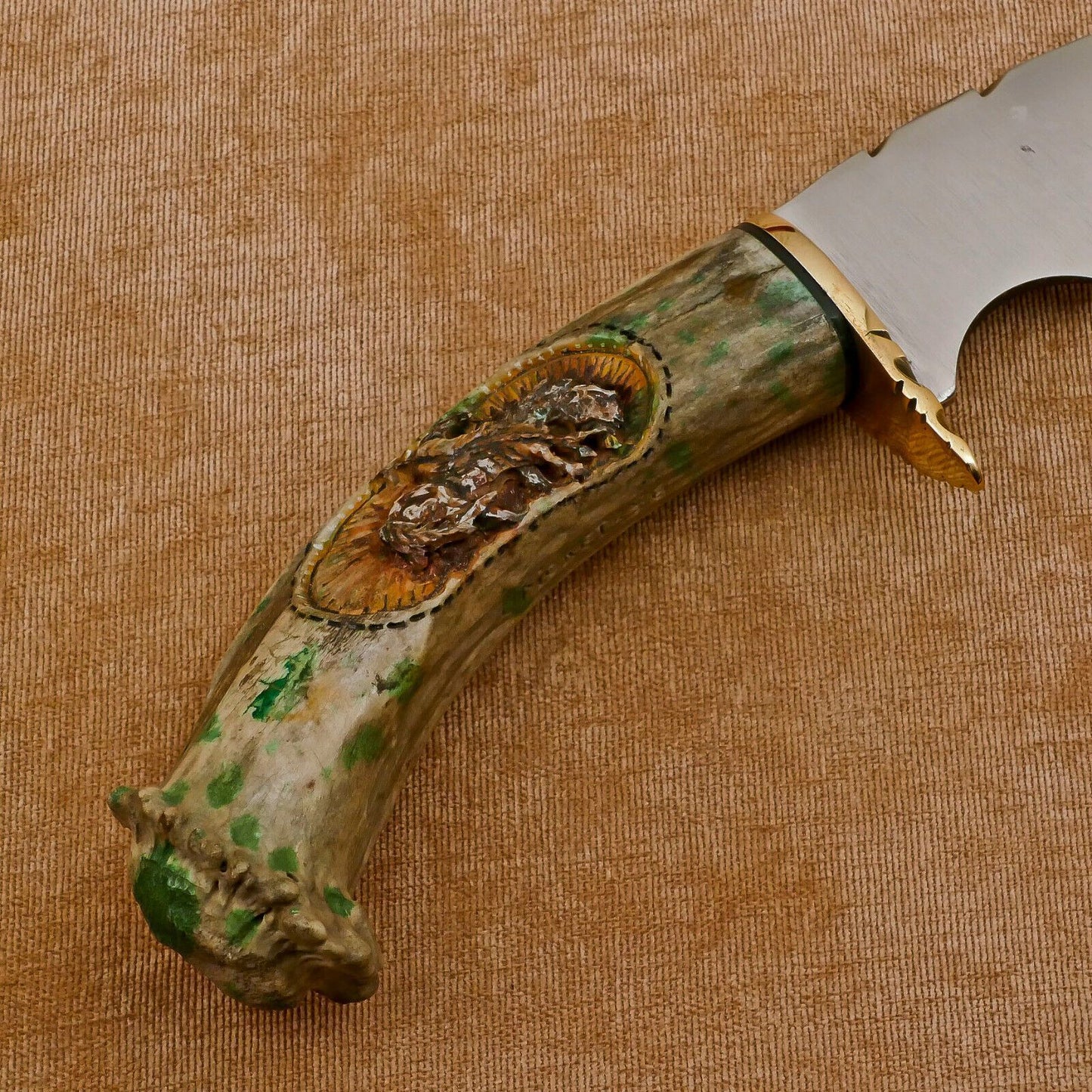 Huge Handmade D2 Clip Point Fixed Blade Hunting Bowie Knife – 12"