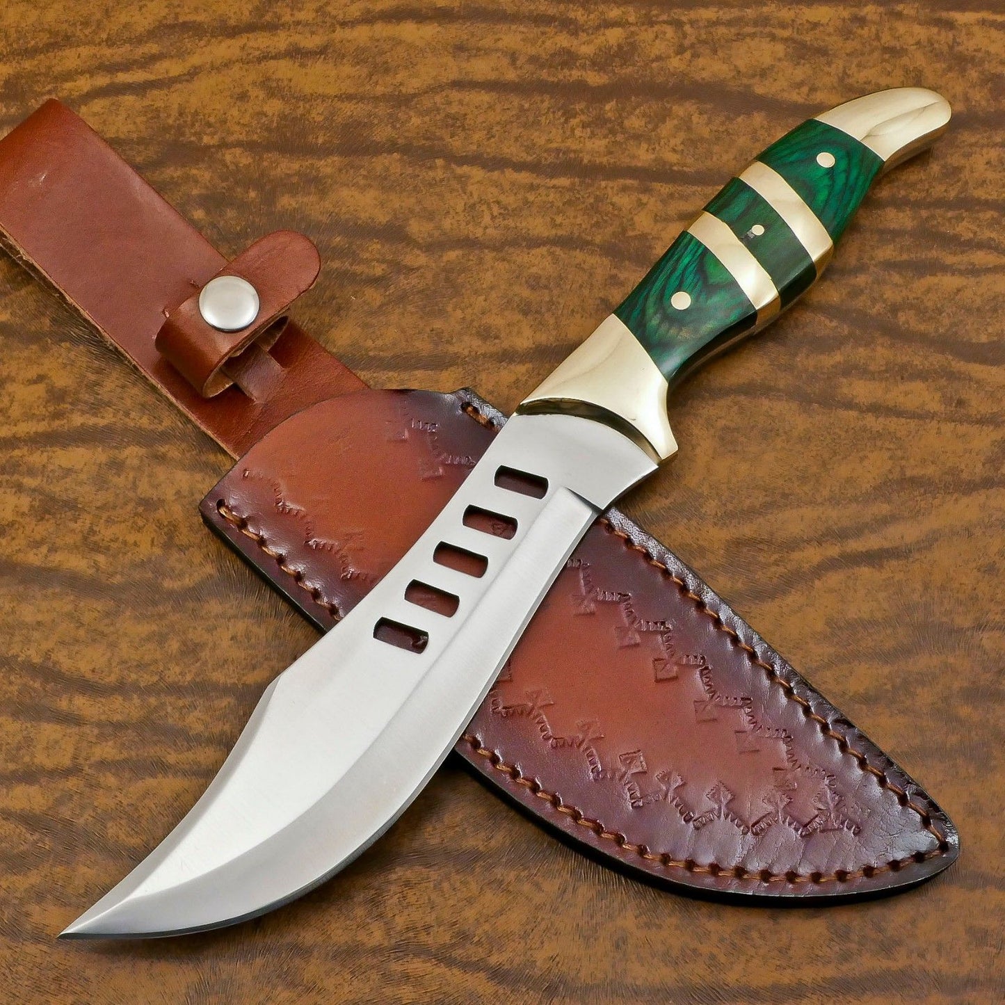 Ranger Handmade D2 Steel Full Tang Bowie Knife – 12-Inch Hunting & Camping Blade