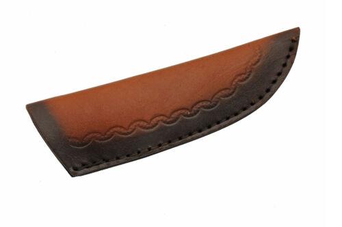 8" Full Tang Hunting Skinner Knife Stainless Steel White Bone & Buffalo Horn Handle with Leather Sheath