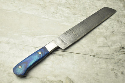13" Custom Handmade Damascus Steel Full Tang Chef Knife – Rare Kitchen Cutlery