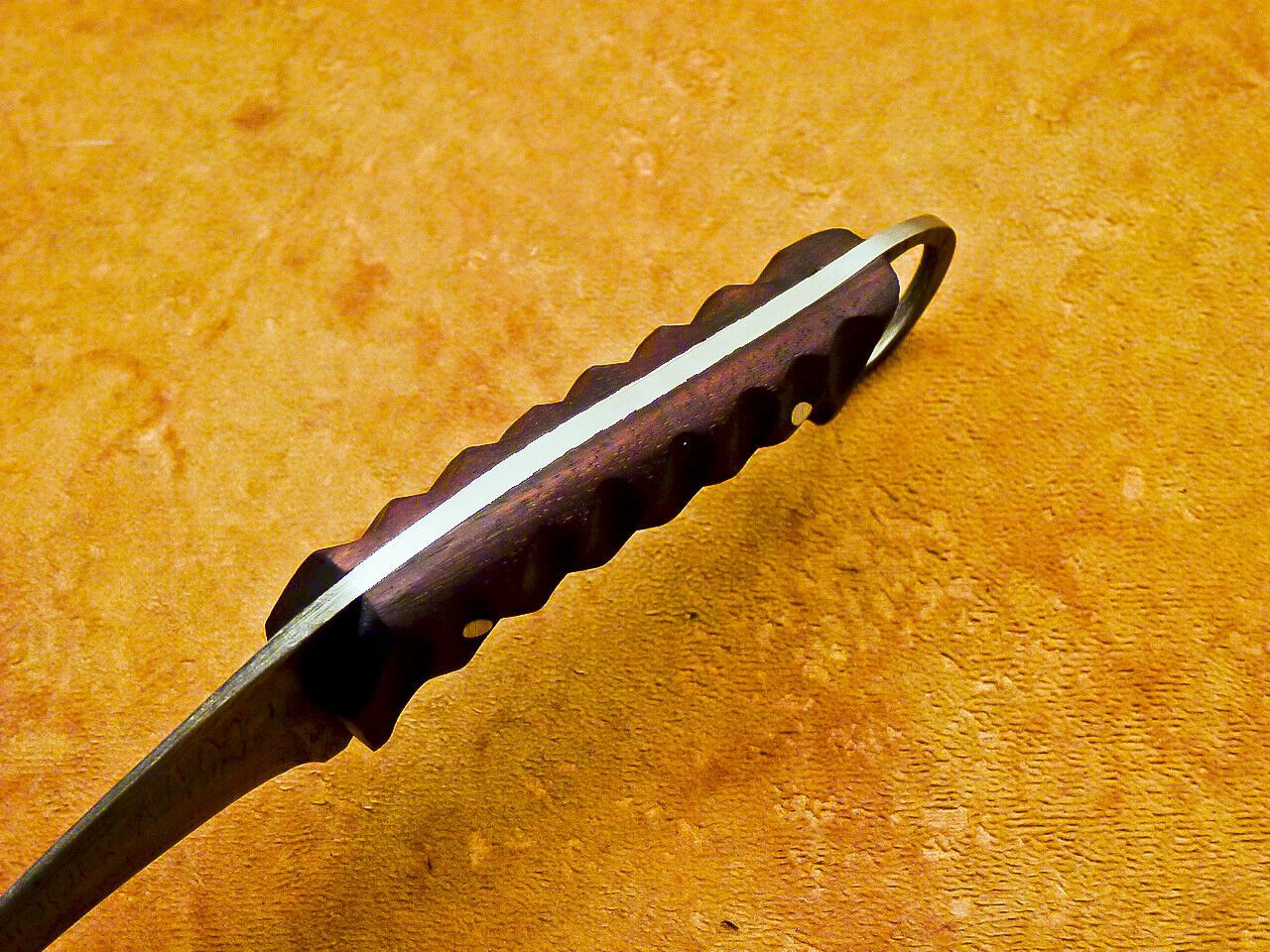 Damascus Karambit 7.5” Handmade Full Tang Damascus Steel Karambit Knife with Wood Handle