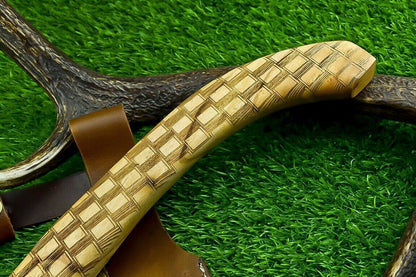 Handmade Viking Axe – Carbon Steel Tomahawk Hatchet with Olive Wood Handle