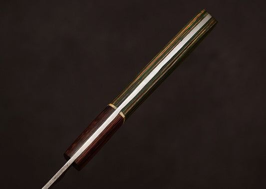 Handmade Damascus Steel 12" Chef Knife | Outdoor Hunting & Kitchen Knife with Pakka Wood Handle