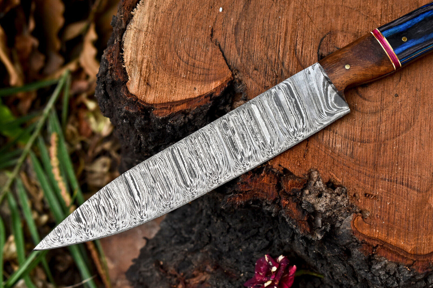 12.0" Handmade Damascus Steel Full Tang Chef Knife | Kitchen Knife