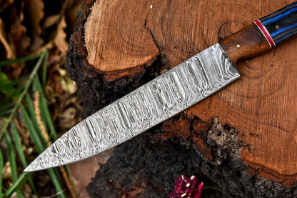 12.0" Handmade Damascus Steel Full Tang Chef Knife | Kitchen Knife