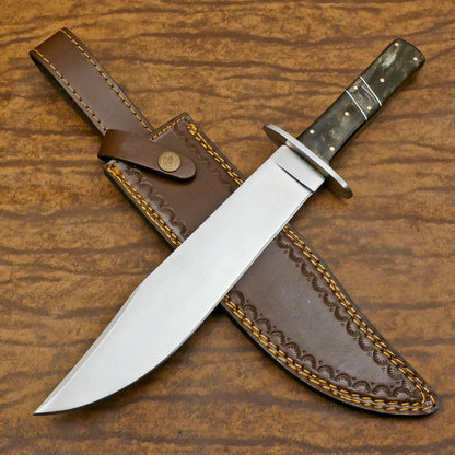 Handmade 12-Inch D2 Steel Full Tang Giant Bowie Hunting & Camping Knife