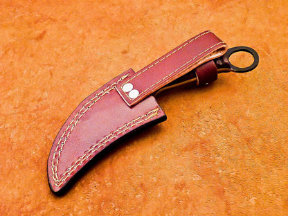 8"Custom Handmade D2 Steel Karambit Knife Best Karambit Knife With Wood Handle