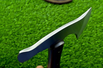 Handmade D2 Steel Viking Axe – TOMAHAWK, Hatchet, Integral Bearded Axe with Micarta Handle