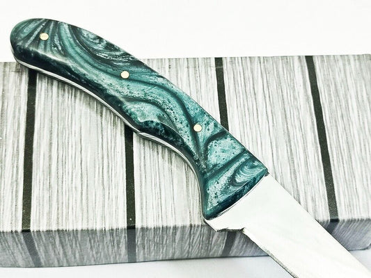 Handmade D2 Steel Fillet Knife Full Tang Camping Hunting Knife Best Fillet Knife W/Sheath