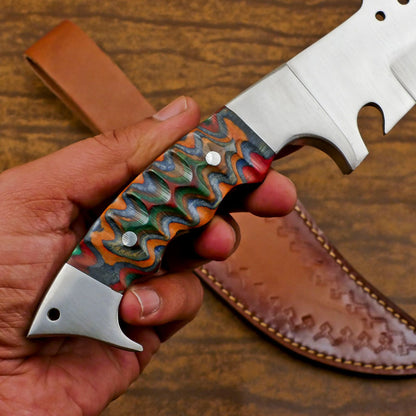 Handmade Stainless Steel Bowie Knife | Full Tang Hunting & Survival Knife 12"