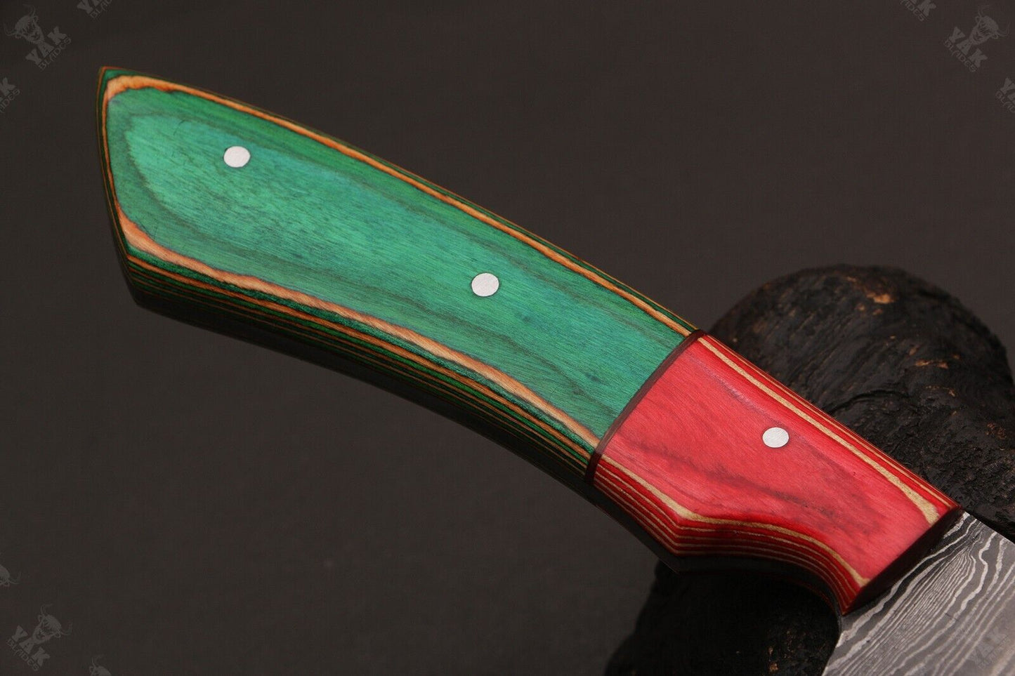 12" Custom Hand Forged Twist Damascus Fillet Knife Best Fillet Knife With Leather Sheath