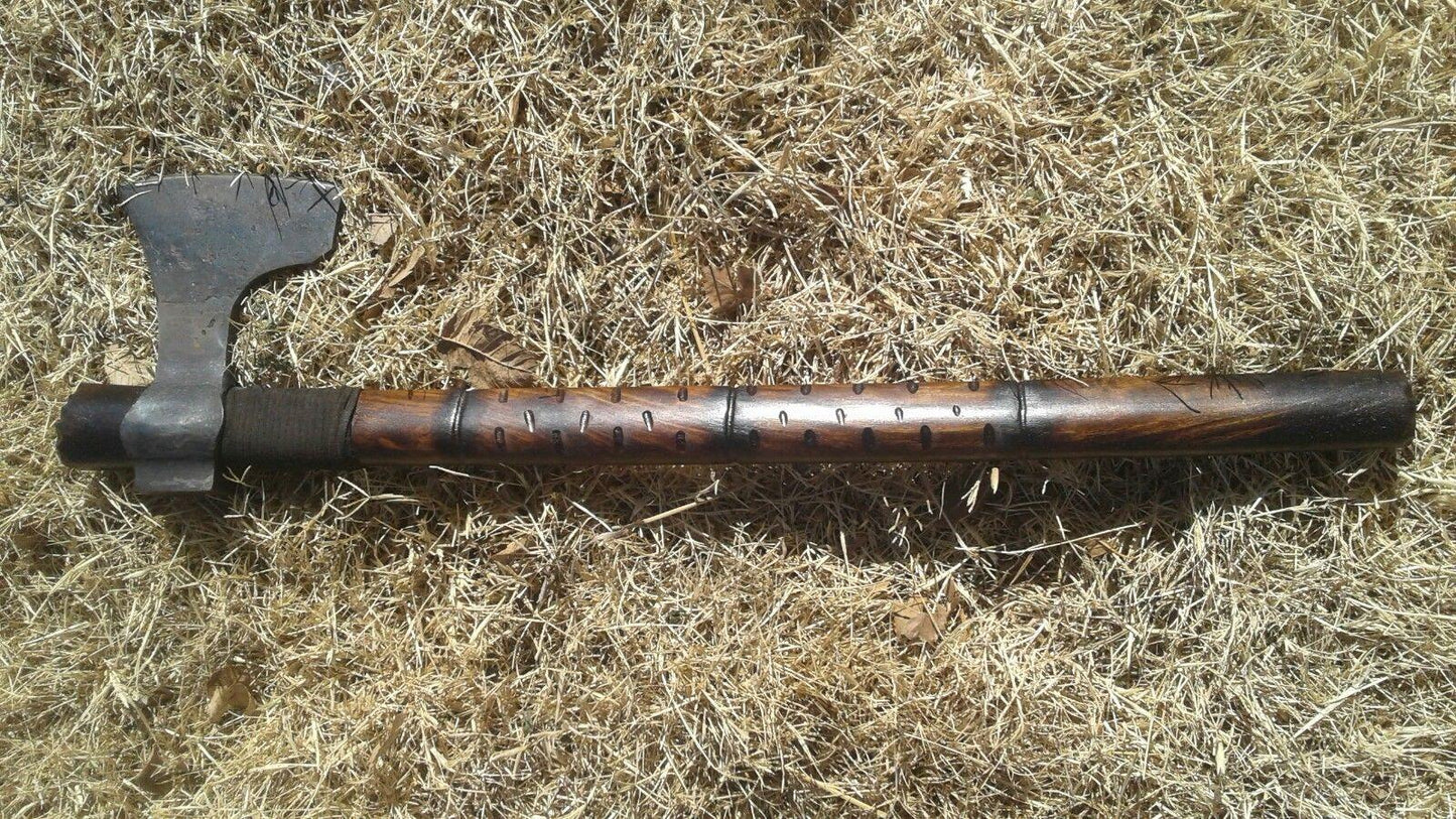 Custom Bearded Viking Battle Axe | Functional Hand-Forged Weapon