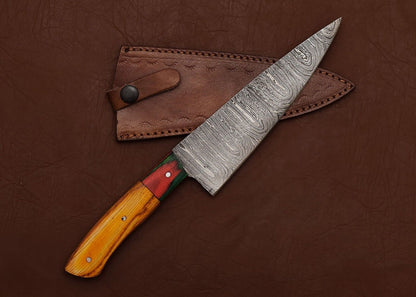 Kitchen_Chef_Fillet_Knife_With_Pakka_Wood_Handle