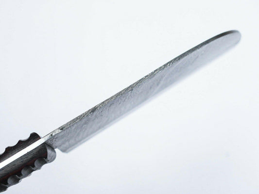 11" Handmade Damascus Steel Serbian Chef Cleaver Chopper Knife with Leather Sheath