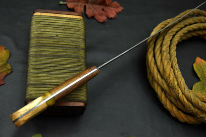 Custom Damascus Steel Fillet Knife Damascus Fillet Knife With Olive & Walnut Handle