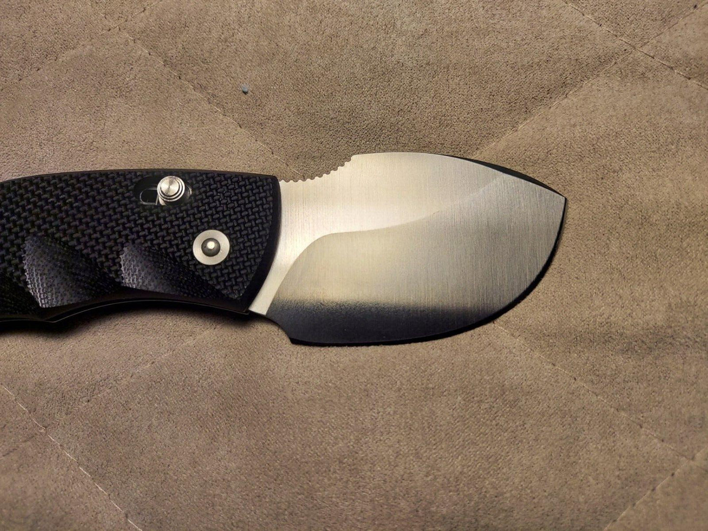 Black G10 Skinner Knife – 6.75" Full Tang 440C Stainless Steel Fixed Blade