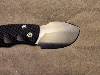 Black G10 Skinner Knife – 6.75" Full Tang 440C Stainless Steel Fixed Blade