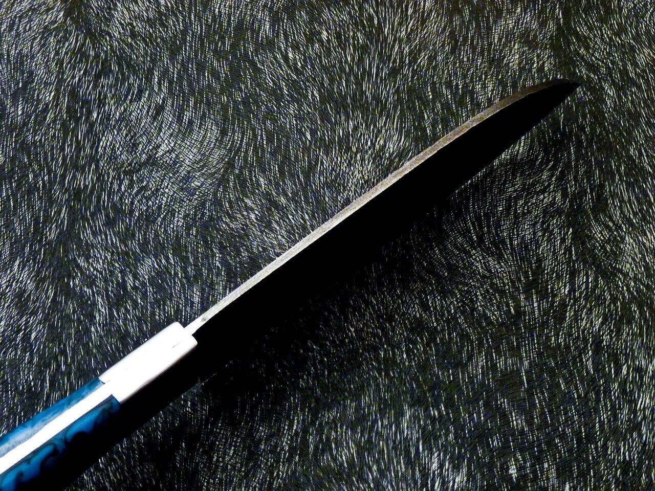 11" Custom Hand Forged Damascus Steel Chef Knife Kitchen Knife with Resin Handle