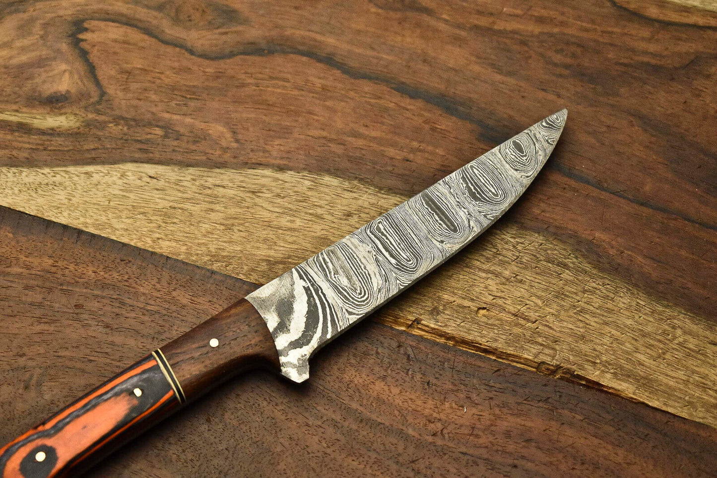 Custom Handmade Damascus Steel Blade Chef Knife | 12" Full Tang Sport Knife