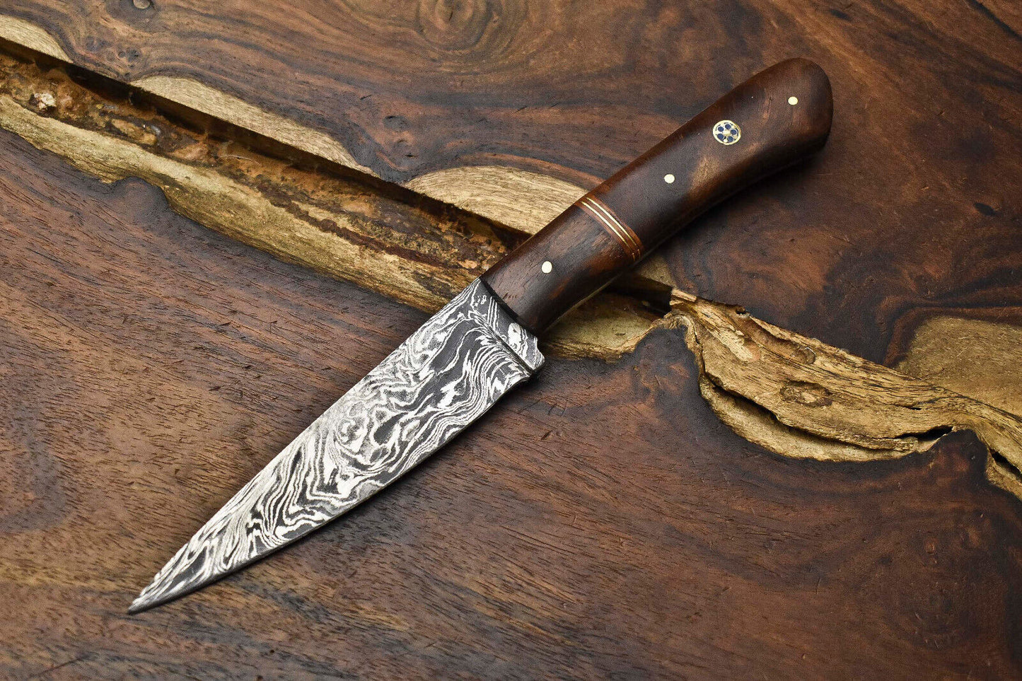 8" Handmade Damascus Steel Chef Knife – Full Tang Kitchen Knife