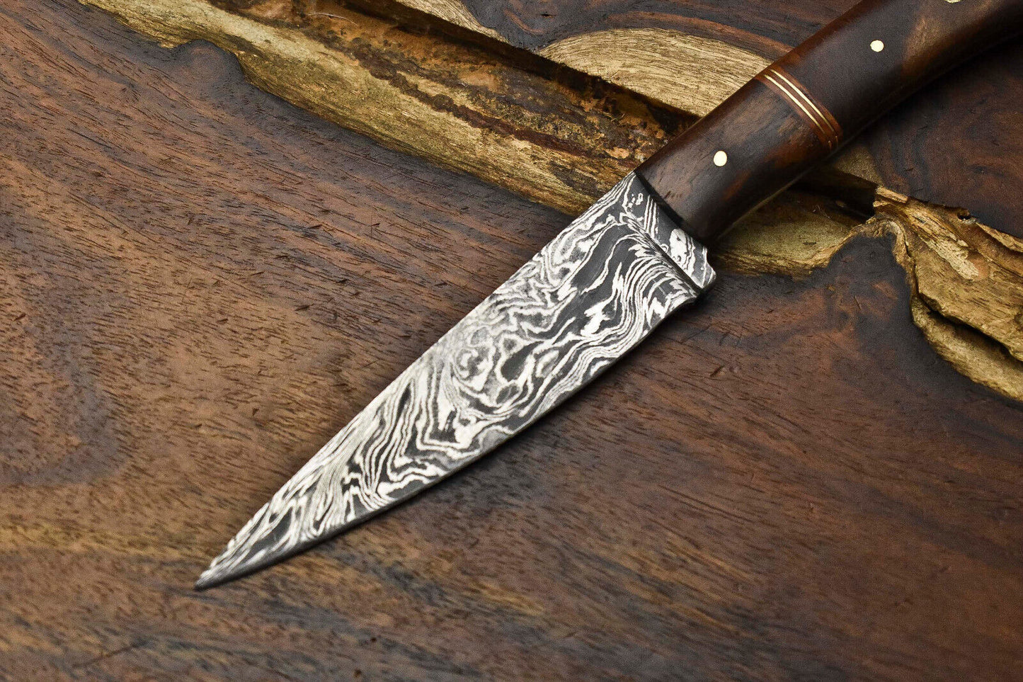 8" Handmade Damascus Steel Chef Knife – Full Tang Kitchen Knife