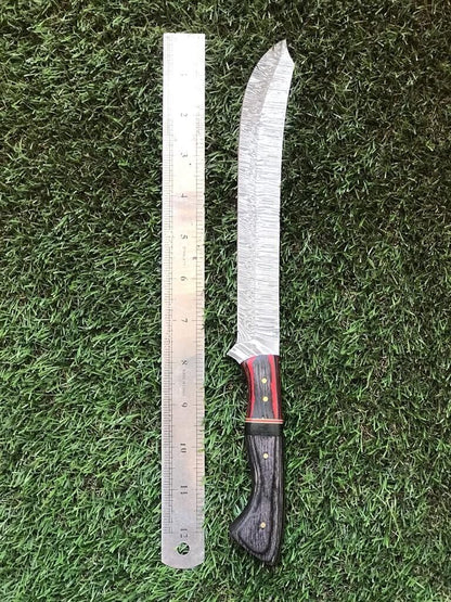 13" Custom Hand forged Damascus Steel Fillet Knife & Custom Fillet Knife W/Sheath