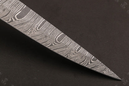 12" Custom Handmade Twist Damascus Fillet Knife Damascus Steel Fillet Knife W/Sheath