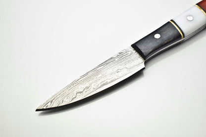 Cutlery Salvation Handmade Damascus Steel Full Tang Chef Knife – 7" Professional Kitchen Blade