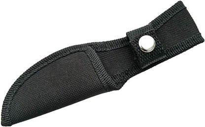 6.25″ Skinner Knife – Full Tang Stainless Steel Blade, Black Wood Handle, Nylon Sheath