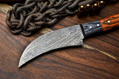 Handmade Damascus Steel Chef Knife – Full Tang Kitchen Cooking Blade