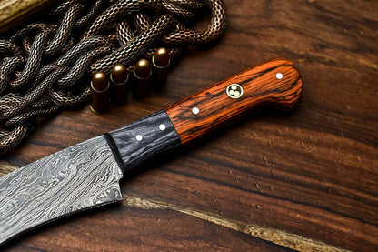 Handmade Damascus Steel Chef Knife – Full Tang Kitchen Cooking Blade