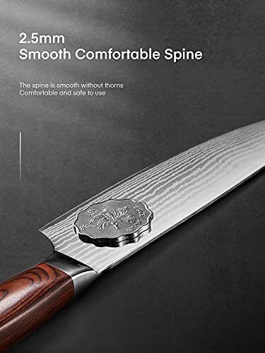 High Carbon Stainless Steel Kitchen Knife | Super Sharp 8-Inch Chef Knife with Ergonomic Handle