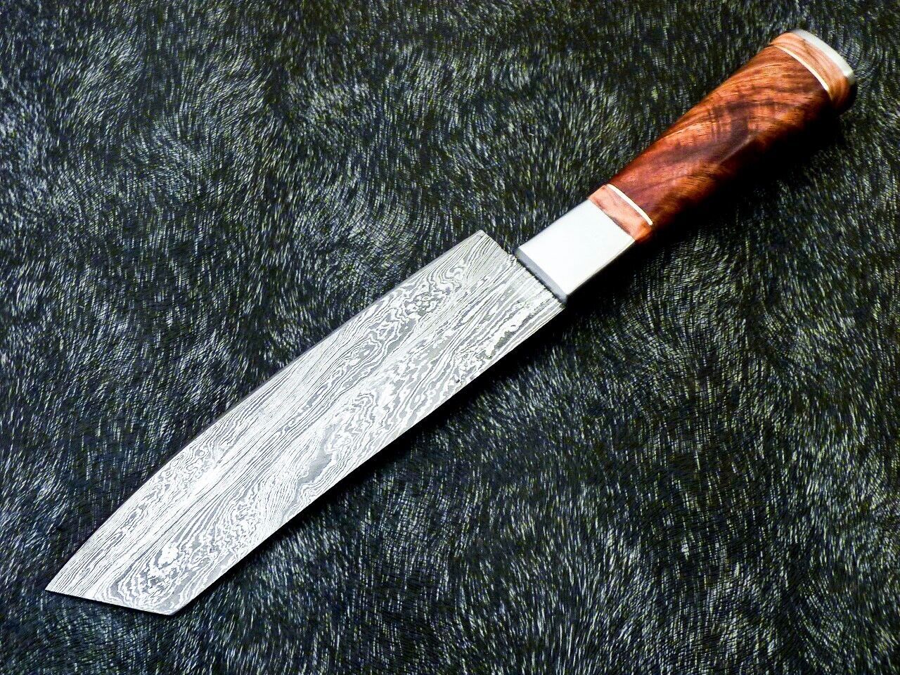 12" Professional Handmade Damascus Steel Kitchen Chef Knife – Hard Wood Handle