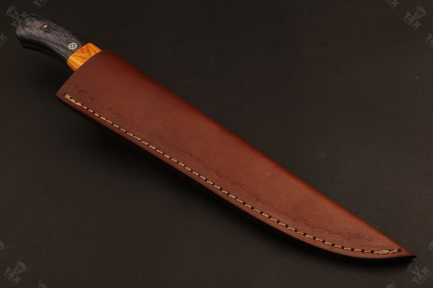 13.5" Custom Handmade D2 Steel Fillet Knife Best Fillet Knife & Custom Fillet Knife W/Sheath