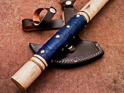 Handmade 20-Inch Viking Bearded Axe – Carbon Steel Camping and Hunting Tomahawk