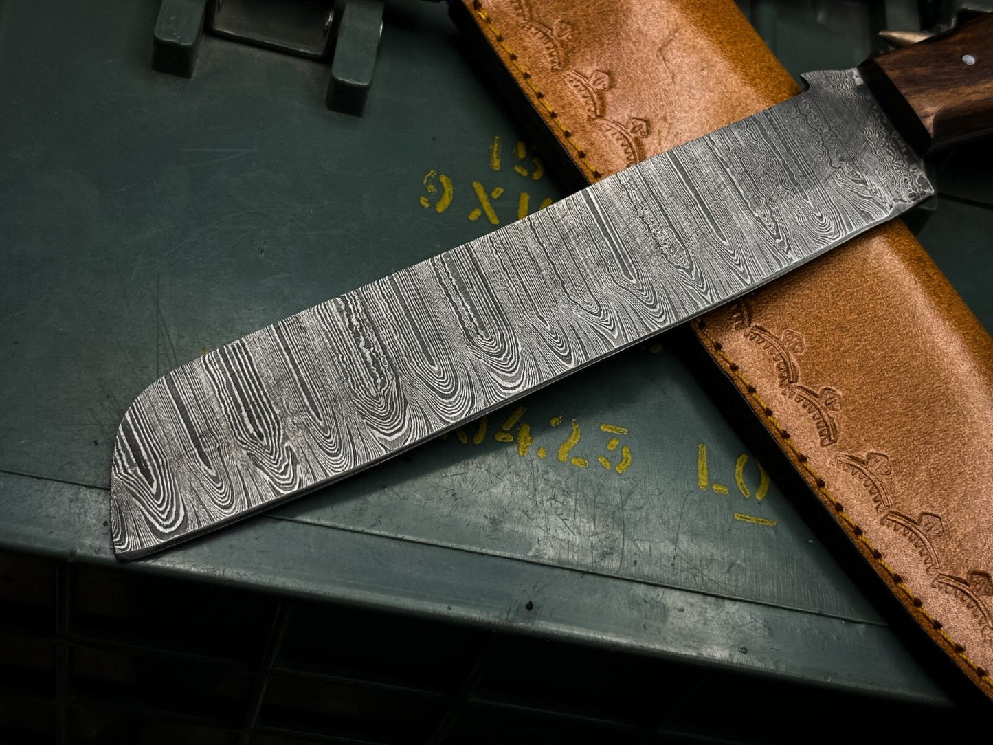 Handmade Damascus Chef Knife – Hunting & Damascus Steel Knife Kitchen Knife Wood Handle