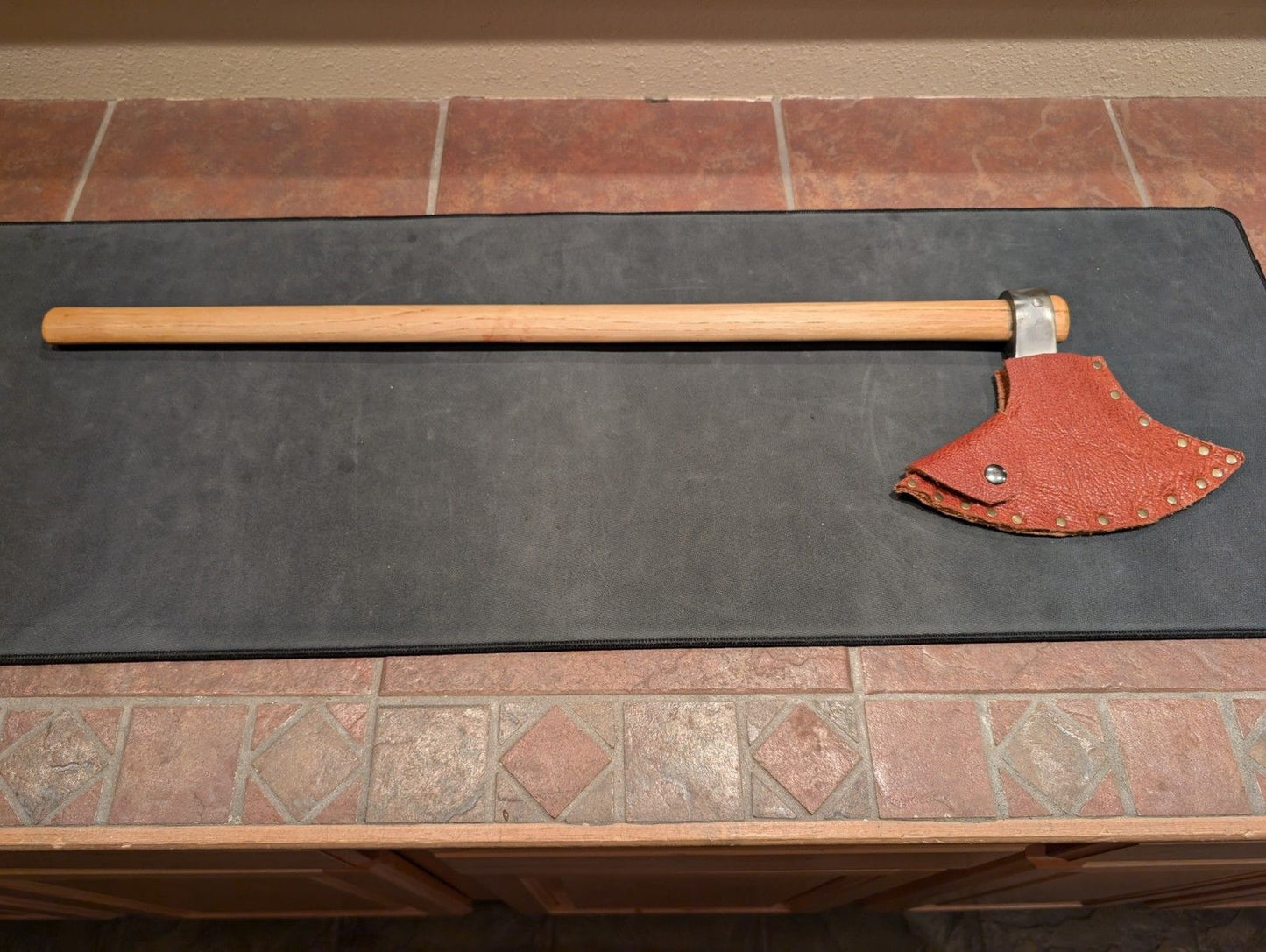 Cold Steel Viking Battle Axe 30 Inch Hand Forged High Carbon Steel Axe with Wooden Handle