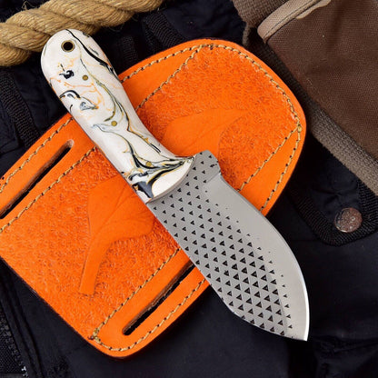 Hand Forged Cowboy Bull Cutter Knife With Horse File Steel Blade Best Bull Cutter Knife