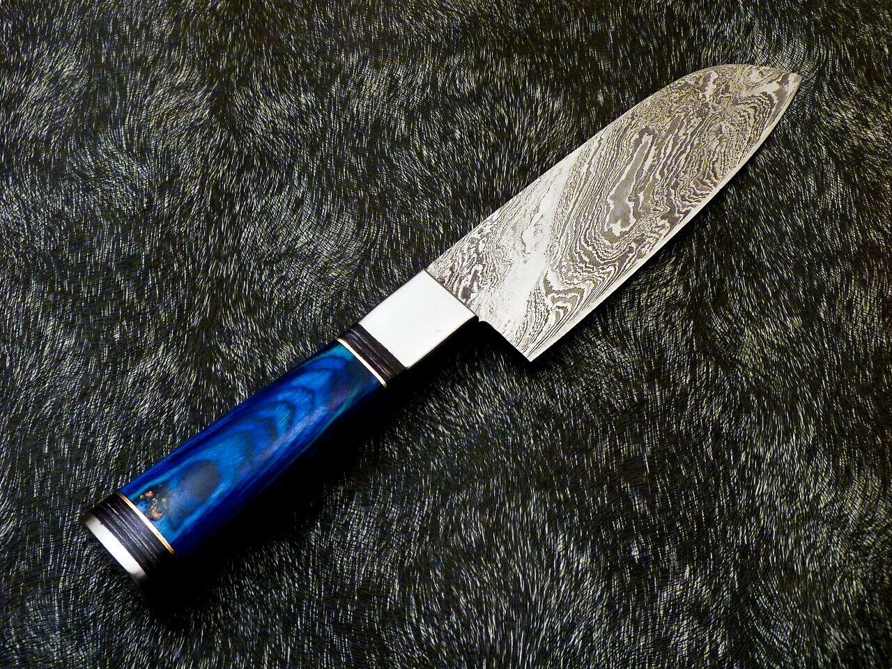 11" Custom Hand Forged Damascus Steel Chef Knife Kitchen Knife with Hardwood Handle