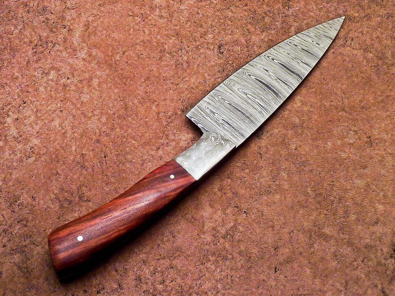Professional Chef Knife Damascus Blade Kitchen Knife, Hunting Knife